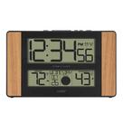 Relógio digital atômico La Crosse Technology Wood Oak