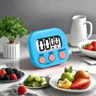 Relógio Digital Cozinha Mini Despertador Alarme Timer Temporizador Temperatura Compacto Mesa