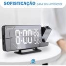 Relógio Digital De Mesa Led Com Projetor No Teto E Alarme Temperatura Data Hora Relógio Digital De Mesa Led Com Projetor No Teto E Alarme Temperatura Data Hora