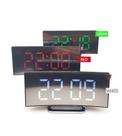 Relógio digital de mesa LED espelhado curvado 6507
