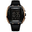 Relógio Digital Esportivo Masculino Design Tonneau Impermavel Pulseira de Silicone