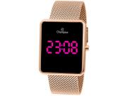 Relogio Digital Feminino Champion melhor Led Rosa CH40080H