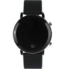 Relogio Digital Feminino Led Preto Quadrado Pulseira Silicone Ajustavél