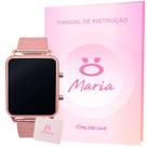 Relógio Digital feminino pulseira ajustável resistente casual RLA19 - Orizom