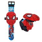 Relógio digital FILDANCO Superhero Projector Kids Red