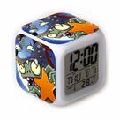 Relógio digital LED Alarm Plants vs Zombies Square de 8 cm