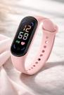 Relógio Digital LED Esportivo M4 Pulseira de Silicone Ajustável