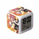 Relógio digital LED Fairy Tails Square com função de despertador