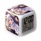Relógio digital LED Majo No Tabitabis com alarme 8x8x8cm ABS