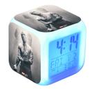 Relógio digital LED Moons Knights Square com função de despertador