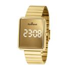 Relógio Digital Led Retangular Dourado Rommanel 650186 Cor:UNICA