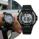 Relógio Digital Masculino Preto e Verde com Caixa de Polímero e Pulseira de Silicone à Prova d Água Esportivo e Casual Onix