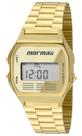 Relógio Digital Mormaii MOBJ3808AB/4D Dourado Retro Classic