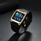 Relógio Digital Resistente Á Água S821a-01-1 - Preto Preto Dourado Relógio Digital Resistente Á Água S821a-01-1 - Preto Preto Dourado