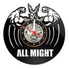 Relógio Disco De Vinil All Might Boku No Hero Anime Geek
