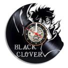 Relógio Disco De Vinil Anime Black Clover Geek Decoração Relógio Disco De Vinil Anime Black Clover Geek Decoração