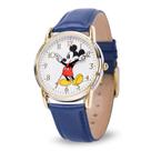 Relógio Disney Mickey Mouse para homens, capa prateada vintage dos anos 90