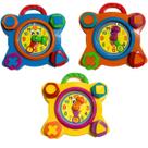 RELÓGIO DIVERTIDO brinquedo colorido com números bebê divertido divplast
