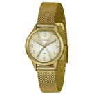 Relógio Dourado Feminino Lince Classic LRG4653L