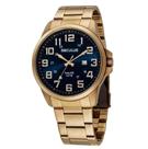 Relógio Dourado Masculino Seculus 44042GPSVDA2 - Mosatrador Azul