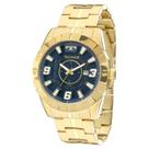 Relógio Dourado Masculino technos Original Racer 2115KYZ/4A Relógio Dourado Masculino technos Original Racer 2115KYZ/4A
