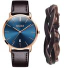 Relógio Dourado Slim Masculino Quartzo + Pulseira Bracelete Relógio Dourado Slim Masculino Quartzo + Pulseira Bracelete