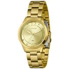 Relogio dress feminino analogico lrg4812l38 dourado