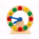 Relógio educativo de brinquedo numérico de madeira para crianças