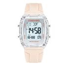 Relógio esportivo feminino PINDOWS digital transparente 5ATM Water