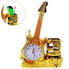 Relógio Estilo e Funcionalidade em Forma de Guitarra com Porta Lápis e Design Moderno ZB4032 Relógio Estilo e Funcionalidade em Forma de Guitarra com Porta Lápis e Design Moderno ZB4032