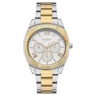Relogio Euro feminino dourado e prata misto bicolor grande multifunções a prova dagua EU6P29AJF/4K