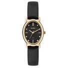 Relógio Euro Feminino Mini Dourado Couro Preto EU2035ZBY/3P