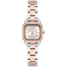 Relógio Euro Feminino Ref: Eu2036yvf/4k Casual Retangular Bicolor
