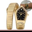 Relógio Euro Feminino Serpente Dourado Eu2035zam/5p Cobra Dourado Preto Relógio Euro Feminino Serpente Dourado Eu2035zam/5p Cobra Dourado Preto