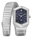 Relógio Euro Feminino Serpentes Prata Azul Moda Eu2035zan/5a Prateado Azul Serpente Relógio Euro Feminino Serpentes Prata Azul Moda Eu2035zan/5a Prateado Azul Serpente