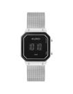 Relógio Euro Quadrado Minimalista Feminino Prata 5ATM 32mm Euj8583ab/4k Relógio Euro Quadrado Minimalista Feminino Prata 5ATM 32mm Euj8583ab/4k
