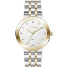 Relógio Feminino 2035NFN-1K Analógico Pulseira de Aço Brilho Bicolor Technos
