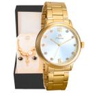 relogio feminino aço inox banhado + pulseira delicada casual strass presente qualidade premium social moda relogio feminino aço inox banhado + pulseira delicada casual strass presente qualidade premium social moda