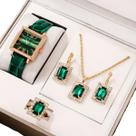 Relógio Feminino Alto Luxo Verde Minimalista + Kit Acessórios Relógio Feminino Alto Luxo Verde Minimalista + Kit Acessórios