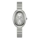 Relógio Feminino Analógico Oval Mini Social Casual Luxo Inox Prateado