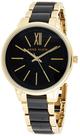 Relógio feminino Anne Klein AK/1412BKGB dourado com preto