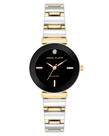 Relógio feminino Anne Klein Diamond Dial, pulseira bicolor