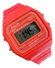 Relógio Feminino Aqua Aq-81 Laranja A Prova D'agua
