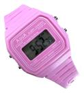 Relógio Feminino Aqua Aq-81 Rosa Claro A Prova D'agua