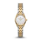 Relógio Feminino Bicolor Elegante Delicado Pequeno New Port