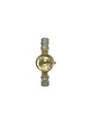 Relógio Feminino Bracelete Luxo Hexagonal Estilo Semijoia Cor Dourado Com Pedras Em Tom Furtacor.