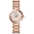 Relógio feminino bulova modern diamantes 97p132n