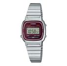 Relógio Feminino Casio Digital Prata Vintage Retrô LA670WA-4DF