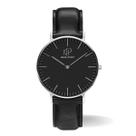 Relógio Feminino Casual Elegante Couro Analógico New Port 40mm