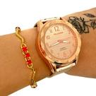 Relógio Feminino casual Original douradoem aço + pulseira